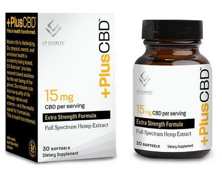 Plus CBD Softgels 30ct 15mg Extra Strength Formula Plus CBD Softgels 30ct 15mg Extra Strength Formula
